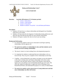 Dating and Relationships