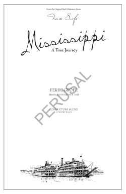 Mississippi Conductor`s Score