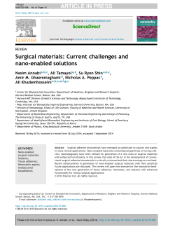 Surgical materials: Current challenges and