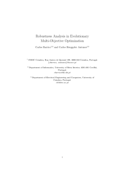 Robustness Analysis in Evolutionary Multi