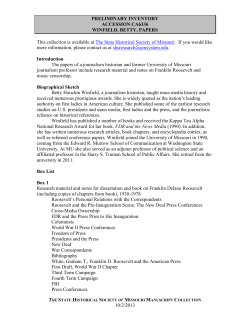 Box 1 - The State Historical Society of Missouri