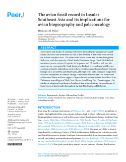 The avian fossil record in Insular Southeast Asia and its