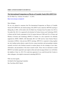 The International Symposium on Physics of Unstable Nuclei 2014