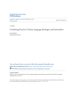 Gendering French in Tunisia: language ideologies