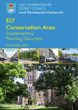 ELY Conservation Area - East Cambridgeshire District Council