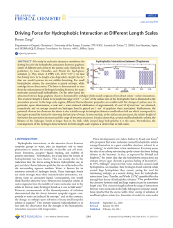 Driving Force for Hydrophobic Interaction at Different Length Scales