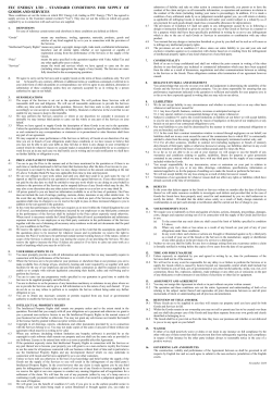 These conditions set out the terms on which (&ldquo;We&rdquo;) have agreed to