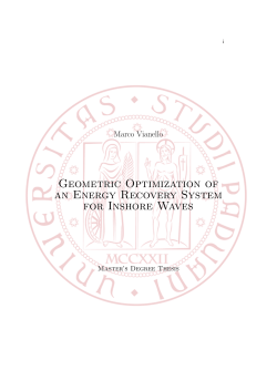 Geometric Optimization of an Energy Recovery System for Inshore