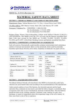 material safety data sheet