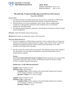 Notice - Mayo Medical Laboratories