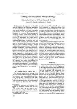 Ambiguities in Leprosy Histopathology`