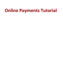 Payment tutorial