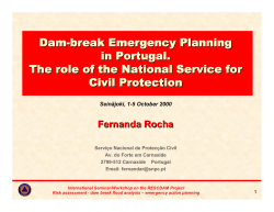 Dam-break emergency planning in Portugal. The role of National