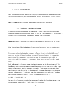 4.2 Price Discrimination