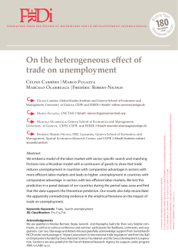 On the heterogeneous effect of trade on unemployment