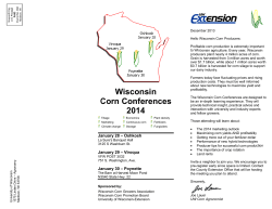 C Wis Corn C 2 sconsin Confere 2014 n ences