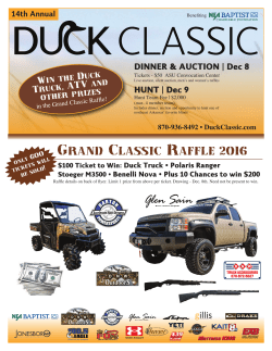 Grand Classic Raffle 2016