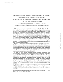 CROSSLINKING OF SURFACE IMMUNOGLOBULIN AND Fc