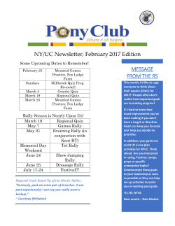 NYUC February Newsletter - New York/Upper Connecticut Region