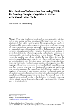 Distribution of Information Processing While Performing Complex