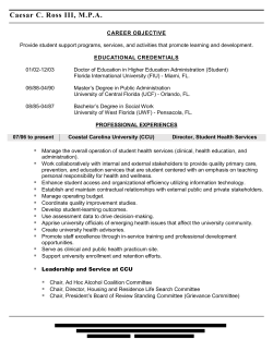 Caesar Ross - The University of Alabama Division of Student Affairs