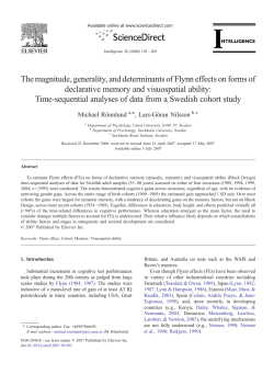 The magnitude, generality, and determinants of Flynn effects on