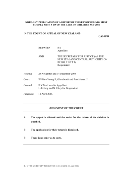 IN THE COURT OF APPEAL OF NEW ZEALAND CA140/04