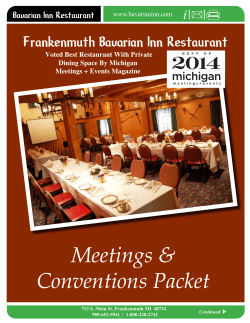 Menus - Bavarian Inn