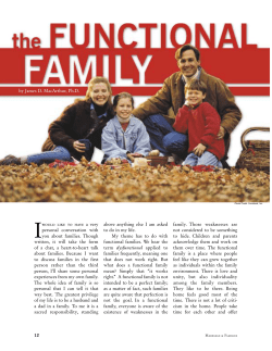 The Functional Family - BYU ScholarsArchive