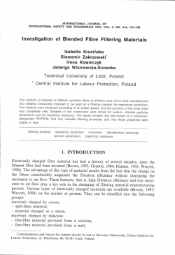 Investigation of Blended Fibre Filtering Materials