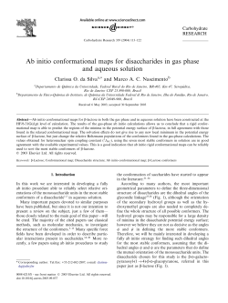 Ab initio conformational maps for disaccharides in gas phase