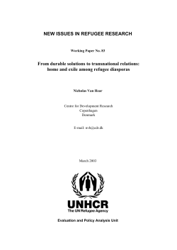 From durable solutions to transnational relations