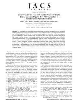 Correlating Carrier Type with Frontier Molecular Orbital Energy