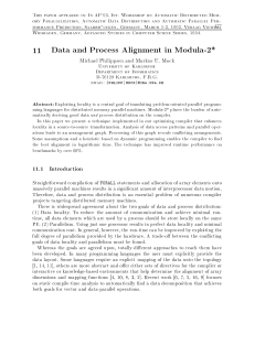 11 Data and Process Alignment in Modula-2*