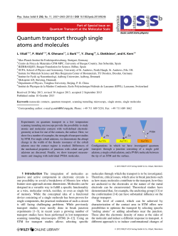 Quantum transport through single atoms and molecules