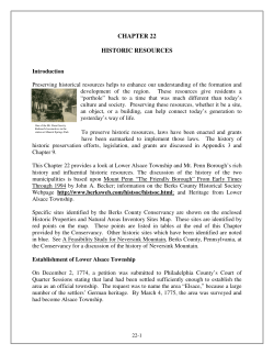 Chapters 22 to 24 - Background Studies