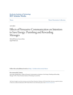 Effects of Persuasive Communication on Intention to Save Energy