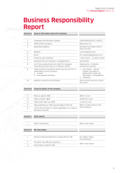 Business Responsibility Report