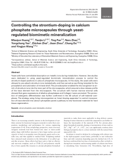 Controlling the strontium-doping in calcium phosphate