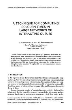 A Technique for Computing Sojourn Times in Large Networks of