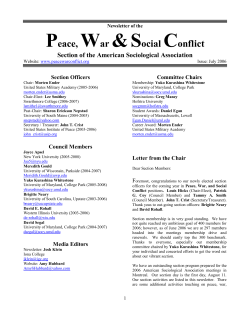 Summer - American Sociological Association