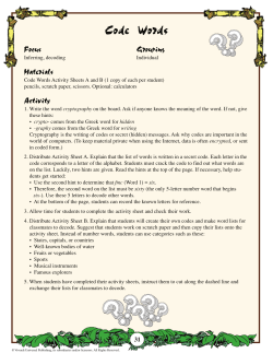 Code Words - JumpStart