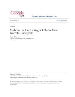 Michelin Tire Corp. v. Wages: Enhanced State Power to Tax Imports