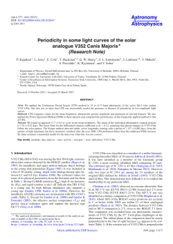 Periodicity in some light curves of the solar analogue V352 Canis