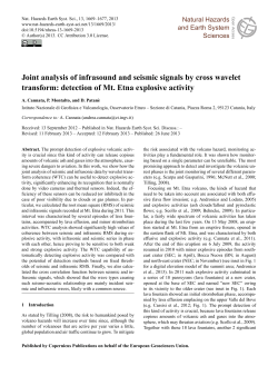 Joint analysis of infrasound and seismic signals by cross