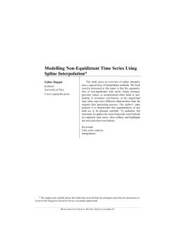 equidistant time-series using spline interpolation