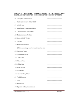 CHAPTER 2 : ESSENTIAL CHARACTERISTICS OF THE