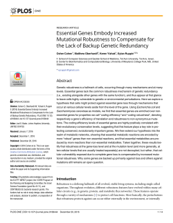 Essential Genes Embody Increased Mutational Robustness to