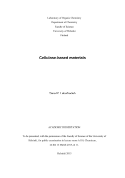 Cellulose-based materials