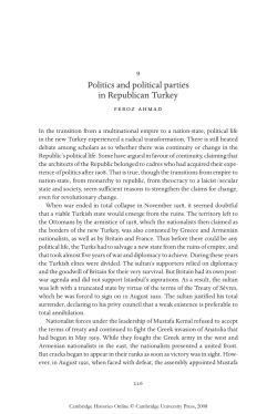 Politics and political parties in Republican Turkey